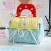 Linda Estuchera de Dopamina, Bolsa de Maquillaje de Contraste de Color, Bolso de Mano Portátil de Gran Capacidad para Viaje, Bolsa de Almacenamiento de Maquillaje Multicapa