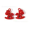 Estéreo Sólido Rojo Año del Caballo Joyería Accesorios Colgante de Aleación DIY Cadena para Teléfono Móvil Llavero Colgante para Pendientes Hecho a Mano