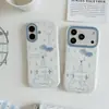 Funda de Elefante de Dibujos Animados Simple Estilo Coreano Adecuada para Apple 17 Pro Max, iPhone 16P, Linda 15 Pro, A Prueba de Golpes