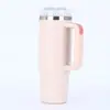 Taza Termo de Acero Inoxidable 304 Segunda Generación 30oz Gran Capacidad con Popote para Coche Portátil al Aire Libre Asa Personalización al Vacío