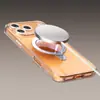 Capa com Suporte Invisível de Furo Preciso Adequada para Capa de Celular Apple 18 Pro Max, Capa com Suporte Transparente, Airbag Anti-Queda Dois-em-Um