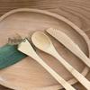 Dz Atacado Faca, Garfo e Colher de Bambu Conjunto de Três Peças Talheres Estilo Ocidental para Salada de Frutas Utensílios Domésticos Portáteis Suprimentos para Piquenique ao Ar Livre