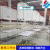 Mesa de Empaque de Productos Nuevos con Film de Burbujas Bolsa de Malla Soporte para Cámara Taller de Revisión de Entregas de Comercio Electrónico Banco de Trabajo de Empaque