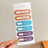 Pinza lateral fresca y dulce en forma de estrella, pinza para el cabello de alta gama estilo dopamina, accesorio para el cabello de pinza para flequillo exquisito y simple