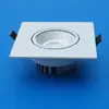 Lámpara de Techo LED Cuadrada COB Carcasa Blanca 3w Luz de Rejilla Accesorios 5w Carcasa de Luz con Disipador de Calor de Aleta