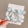 Laço de Cabelo de Renda Doce, Scrunchie de Luxo Estilo Coreano, Laço de Cabelo Extra-Grande para Coque, Corda de Cabelo para Rabo de Cavalo, Acessório de Cabelo