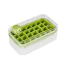 Molde para Cubitos de Hielo Hecho de Material de Silicona de Grado Alimenticio, Viene con una Pala para Hielo, Caja de Hielo Sellada de Gran Capacidad Multicapa, Fácil de Desmoldar