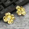 Accesorios DIY tocado de novia accesorios para el cabello coronas todos los accesorios de borla cobre fundido incrustado flor de 4 pétalos sombrero de flor A270