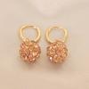 @Procesando Artículo: Pendientes de Aro Grandes de Lujo Retro con Círculo de Pedrería para Mujer, Modernos y Versátiles con Diseño Único