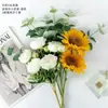 Estilo Ins Ramo Falso de Girasol Mesa de Comedor de Sala de Estar Adornos Florales Flores Falsas Adornos de Decoración de Dormitorio Accesorios para Fotos