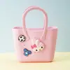 Monedero de silicona con forma de cueva cuadrada para niños, bolso cruzado para caminar, divertido y bonito bolso de silicona para cambio.