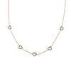 Collar colgante de corazón pequeño geométrico de acero inoxidable temperamento femenino versátil dulce ins diseño nicho sentido cadena clavicular