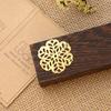 Accesorios de Joyería de Lámina de Hierro DIY, Tocado de Maquillaje Nupcial Estilo Antiguo, Pieza de Flor de Hierro Calada Dorada Retro de Seis Pétalos, Accesorios para el Cabello Hechos a Mano