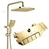 Gris Gun Set Completo de Ducha Baño Termostático Pantalla Digital Boquilla Potenciadora de Ducha Baño Baño Set Venta al por Mayor