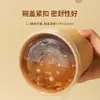 Balde de sopa de papel kraft, espessado, à prova de vazamentos, com tampa, para barracas de café da manhã, uso comercial, para mingau e sopa quente, recipiente de papel de grau alimentício