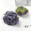 Flor Artificial Flor Rosa com Borda Queimada Cabeça de Flor Pacote de Materiais para Headdress Retro DIY Guirlanda para Fazer Decoração de Parede de Flores de Casamento Arranjo de Flores