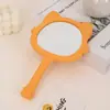 Espejo de mano espejo de maquillaje lindo zorro de dibujos animados mango espejo portátil niña tocador espejo pequeño venta al por mayor de fábrica