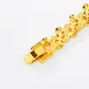 Pulsera de oro de imitación para pareja, popular entre los países de 8N, con hebilla de reloj de amor, chapada en cobre, de oro real, ideal como regalo