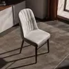 Silla Minimalista Moderna de Lujo Ligero, Silla de Comedor para Hotel, Taburete con Respaldo para Casa de Alquiler, Silla Suave para Ocio en Casa y Mahjong