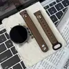 CorreaApta para Correa Huawei Band Gt7, Patrón Cruzado Cuero Crazy Horse Doble Hebilla Reloj6 Correa de Moda Retro