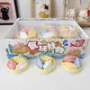 Novo brinquedo squishy de bolinho no vapor, modelo realista de comida, brinquedo squishy para aliviar o estresse, mini enfeite fofo de vaporizador