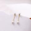 Pendientes de borlas de perlas de estilo coreano para mujer, ligeros, lujosos, elegantes, con un toque moderno, sencillos y combinables con todo.
