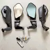 Nuevo espejo retrovisor de motocicleta plegable, espejo universal modificado abatible de gran angular para vehículo eléctrico anti-deslumbramiento