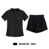 Conjunto Deportivo de Verano para Correr para Mujer, Cárdigan Transpirable de Secado Rápido, Top de Fitness para Yoga, Shorts de Cintura Alta para Control de Abdomen, Conjunto de Dos Piezas