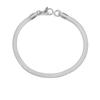Emanco Pulsera Simple de Cadena de Hueso de Serpiente de Acero Inoxidable para Mujer, Pulsera Delgada Versátil de Cadena de Serpiente Plana, Pulsera Ins para Pareja