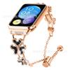 Adecuado para Pulsera Inteligente Xiaomi 8/9/10Pro Pulsera Incrustada de Diamantes Correa de Reloj Trébol de Amor Redmi 4/5/6