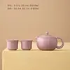 Tetera de Cerámica Morada de Una Olla Dos Tazas Gran Capacidad Separación de Agua y Té Set de Té Kung Fu Tetera de Gama Alta Taza de Té