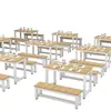 Mesas y Sillas para Restaurantes de Comida Rápida y Snacks, Comedor Sencillo, Restaurante, Tienda de Fideos, Hotel, Mesa de Comedor Rectangular, Fabricante de Mesas Redondas