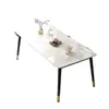 Mesa de comedor de losa de roca, adecuada para apartamentos pequeños, un juego de comedor elegante para la sala de estar, una combinación de mesa y sillas de comedor para el hogar de lujo ligero