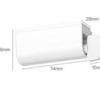 Nuevo botiquín de espejo colgante inferior portacepillos de dientes sin perforaciones pasta pared colgante estante de almacenamiento simple soporte para cepillos de dientes blanco