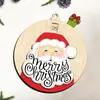 Decoração de Natal Personalizada Transfronteiriça Atividade de Contagem Regressiva de Madeira Enfeites de Árvore de Natal Presentes de Natal Artesanato em Madeira