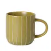 Tazas Cerámicas Nórdicas al por Mayor Rayas Verticales Cuadros Color Sólido Tazas de Café Personalizadas Fábrica Transfronteriza