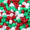 Contas com Furo Grande Coloridas Pó de Cebola Transparentes Foscas Contas de Balde Contas de Plástico Pony Contas para Peruca Dreadlock de Pônei 100 Peças/Pacote