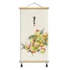 Pintura Pendurada de Borla de Cipreste Chinês de Alta Definição Caqui Ruyi Novo Estilo Chinês Grande Mérito Pintura de Sala de Estar Corredor Pintura Decorativa de Sala de Estar