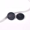 Botones de cuerno natural para traje de cuatro ojales, para mujer y hombre, informal, con hebilla redonda marrón.
