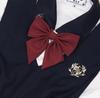 Shindek original jk uniforme s raiz de pena cor sólida ângulo oblíquo estudante gravata borboleta terno suéter de marinheiro acessórios
