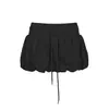 Saia Casual Versátil com Volume Estilo Botão Saia Curta Justa ao Corpo Feminina Verão Estilo Coreano Cintura Alta Emagrecedora Anti-Exposição Saia Evasê