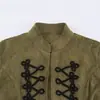 Venta al por mayor transfronteriza 2026 Moda casual europea y americana textura de gamuza hebilla anudada manga larga cuello alto chaqueta para mujer B483140