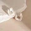 Brincos de Prata Europeus e Americanos Cruzados Moda Diamante Bambu Curvos Brincos Simples Elegantes Brincos de Nicho de Alta Qualidade para Mulheres