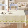 Mantel estilo crema, impermeable y a prueba de aceite, no necesita lavado, nuevo modelo 2025, tapete para mesa de comedor, lujo ligero, sensación de alta gama, mantel para mesa de centro estilo Ins