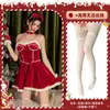Roupa com tema de Natal: fantasia de coelho de veludo sexy, vestido vermelho justo ao corpo, traje para apresentação de palco, roupa de Natal plus size