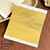Papel de Lámina Dorada para Uñas Estilo Japonés Hoja Completa Ultra Fina Papel de Aluminio para Uñas Arte de Uñas Dorado y Plateado Papel de Alto Brillo Pegatinas Decorativas de Aluminio DIY