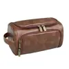Bolsa de Tocador Colgante Estilo Europeo y Americano Transfronteriza de PU, Bolsa de Almacenamiento Multifuncional Impermeable Portátil de Gran Capacidad para Viaje, Maquillaje y Artículos de Tocador