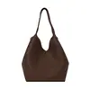 Bolsa Tote Versátil Grande Capacidade Maillard Feminina Verão 2026 Retrô Couro Macio Casual para o Dia a Dia Ombro Único Bolsa de Axila