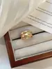 Joyería Transfronteriza Europea y Americana Moda Personalidad Anillo Brillante Nicho Geométrico de Gama Alta Anillo Articulado de Perlas de Imitación Accesorios