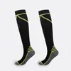 Nuevos calcetines de compresión deportivos para hombre y mujer, calcetines de presión a rayas para correr y ciclismo, productos transfronterizos, calcetines de longitud media al por mayor en stock